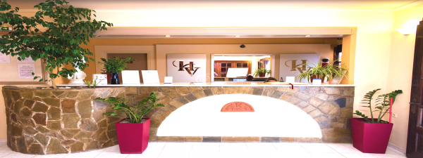 zante hotels, reception vanessa hotel